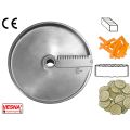 Disco per affettare 10 mm fette ondulate x tutti Chef Ø 205 Celme