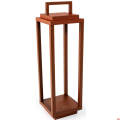 Lampada da tavolo ricaricabile Col/Corten 100x100 mm