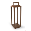 Lampada da tavolo ricaricabile Col/Corten 140x140 mm sconto quantità
