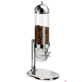 Distributore cereali singolo 31 x 21H 60 cm Lt. 3 base in acciaio inox