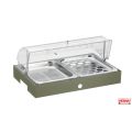 Vassoio refrigerato porta uova e verdure completo di base Salvia