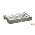 Vassoio refrigerato porta yogurt 22 spazi Base/salvia