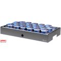 Vassoio refrigerato porta yogurt 22 spazi Base/carbone