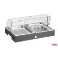 Vassoio refrigerato porta uova e verdure completo di base Carbone