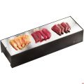 Piastra refrigerata inox piccola per Sushi cm 39 x 12,8 x H 7,5 Carbone