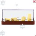 Porta affettati/formaggio refrigerato rettangolare 29x48xh21cm c/cupola