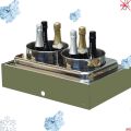 Porta Champagne o ghiaccio refrigerato completo base Salvia
