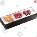 Piastra refrigerata inox piccola per Sushi cm 39 x 12,8 x H 7,5 Carbone