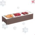 Piastra refrigerata inox piccola per Sushi cm 39 x 12,8 x H 7,5 Caffè