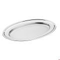 Piatto ovale inox 15/10 bordato cm 31x21 cm spessore 0,7 mm Pinti