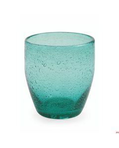 Bicchiere acqua vetro soffiato Ø 8 x h 10 cm verde smeraldo Acapulco