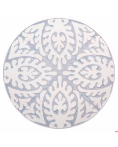 Piatto piano In ceramica Ø 22 x h 2,3 cm colore Grigio Reactive