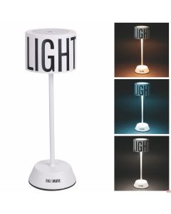 Lampada tavolo Bianca Light con touch cambio 3 tonalità di colore