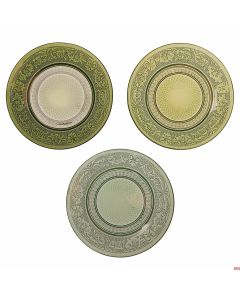 Piatto pane in vetro Ø 15,0 x h 1,3 cm Imperial Greenery