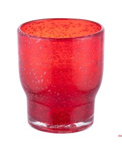 Bicchiere acqua Rosso In vetro Ø 8,3 x h 9,5 cm Love affair