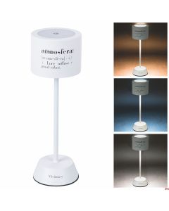 Lampada tavolo Bianca Touch Victionary con cambio 3 tonalità di colore