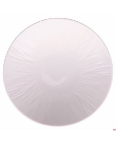 Piatto fondo in porcellana Ø 19,5 x h 4,7 cm bordo lavorato colore Panna Horeca