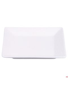 Piatto rettangolare Bianco in gres L.29 x P. 16 x h 2,0 cm superficie ruvida Horeca