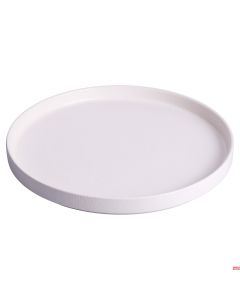 Piatto piano Horeca in gres Ø 30 x h 3 cm colore Bianco 