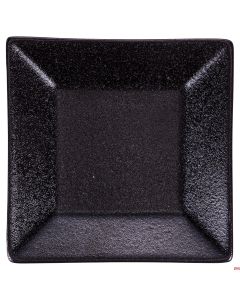 Piattino quadrato Horeca in gres L. 13,5 x P.13,5 x h 2,5 cm colore Nero
