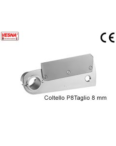 Coltello taglio mm 8 tagliamozzarella Chef pizza Inox Celme P8