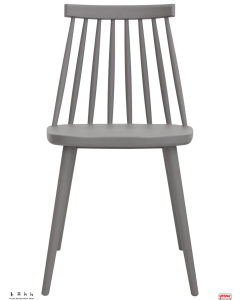 Sedie con struttura di polipropilene per esterni opzione 8 colori-G-Grigio