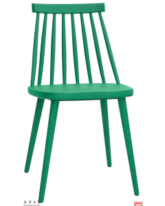 Sedie con struttura di polipropilene per esterni opzione 8 colori 2 pezzi