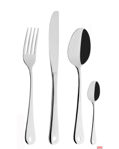 Posate con foro Set 48 pezzi in acciaio inox 18/C spessore 2,2 mm