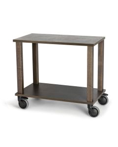 Carrello legno rovere scuro Multiuso 90x50xH80 cm  