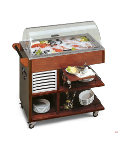 Carrello frigorifero per presentazione conservazione pesce a temperatura °C -1°~0° 