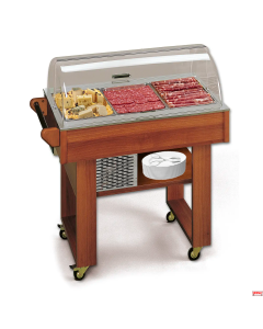 Carrello frigo per Affettati/fomaggi mm 1010x545x1072 °C +4°~+10° 