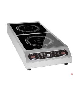 Piastra induzione professionale doppia di Watt 3500 + 3500 Kw Volt-400/3/50-60