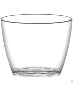 Secchio Spumante trasparente in acrilico per 2 bottiglie 27,9 x 17,3 x H 23,4 cm