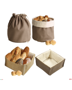 Cestino pane bicolore in diverse misure da 14 x 14 x 8 h cm 
