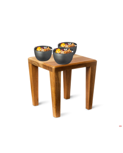 Alzata quadrata in legno Life 20x20x h 20 cm