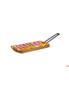 Tagliere in legno aperitivo rettangolare con un manico 30x14 cm