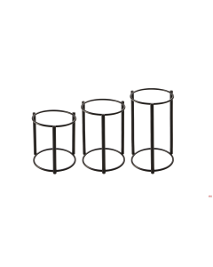 Alzate in filo acciaio verniciate nero