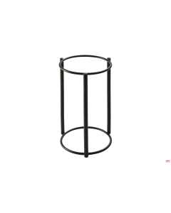 Alzata Buffet grande acciaio verniciato nero h30 cm