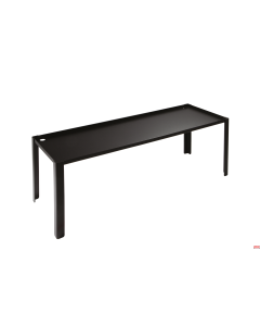 Alzata presentazione 20 x 60 x h 20 cm acciaio verniciato nero