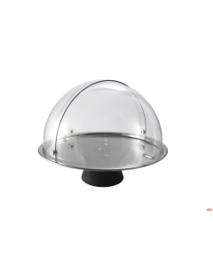 Alzata torta inox con cupola &oslash; 38xH31 cm