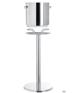 Supporto e Secchi per Champagne inox 18/10 collezione Cacao