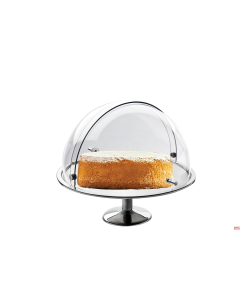 Alzata torta con coperchio cupola bascolante ø 38 x H 42,5 cm