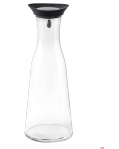 Caraffa vetro Lt. 1,0 con coperchio basculante fumè Minimo 6 pezzi