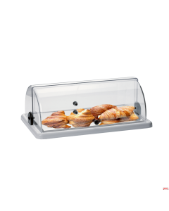 Vetrinetta Brioches e pasticcini con cupola apribile 50x30,5xH.18,5 cm