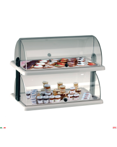 Vetrinetta refrigerata affettati/formaggi/burro doppia cupola