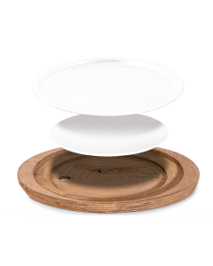 Base ovale legno multistrati betulla 28x32 per vassoi riscaldati CELSIUS    