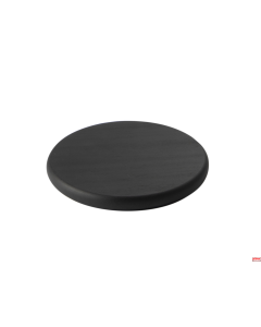 Base legno tonda ø 18,7 cm nero opaco