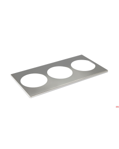 Griglia inox 18/10 per 3 caraffe 40x20 cm 