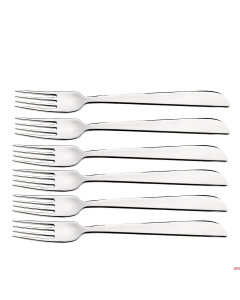 Forchette Tavola set 6 Pz. cm 19,5 Forgiate inox 18/10 Esclusivi Pinti Spedizione gratis