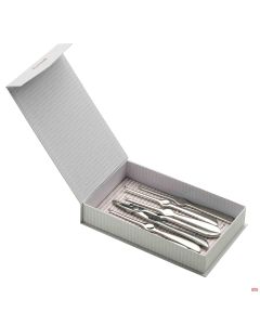 Crostacei Pinza/Scavino set 7 Pz forgiati inox 18/10 C/Astuccio esclusivi Pinti spedizione gratuita